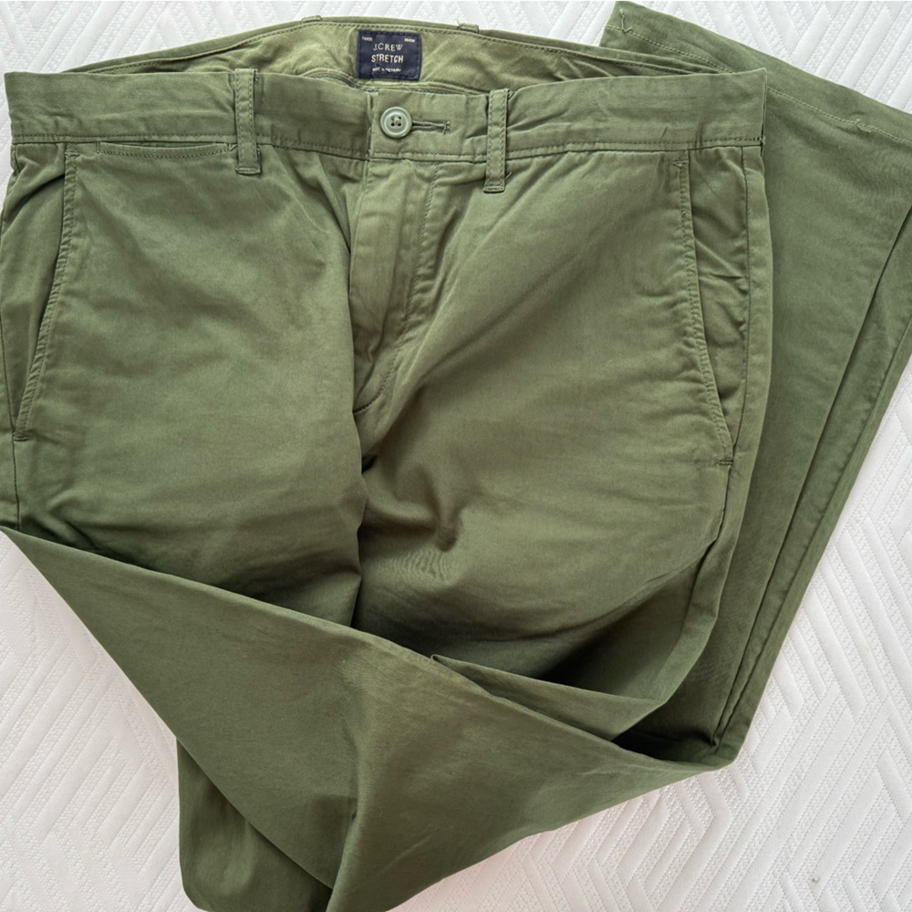 J Crew Olive Green Chino Pants